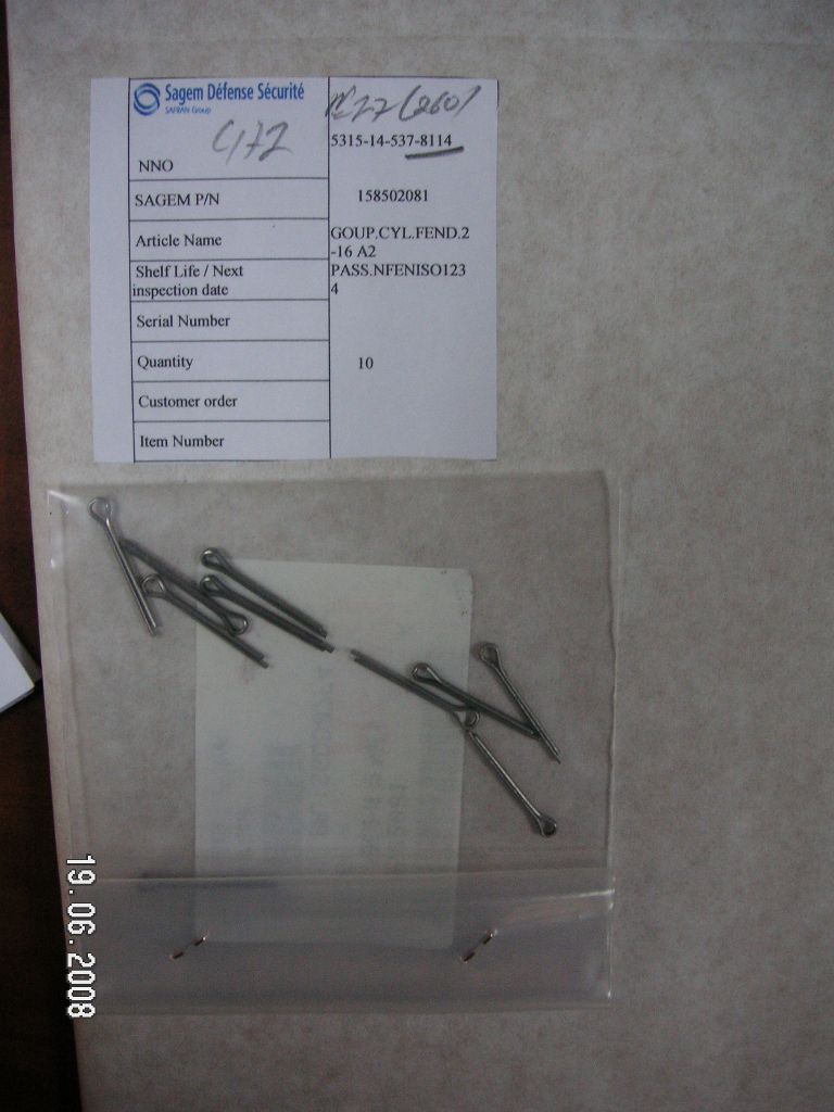 Defenco_SA_-9989.jpg GOUPILLE FENDUE - NSN:5315-14-537-8114 - Image 1